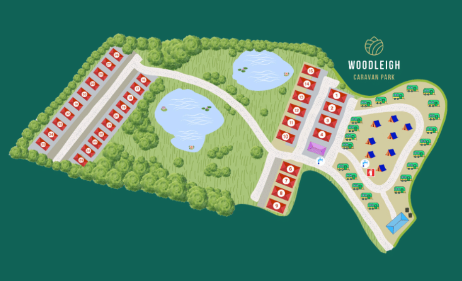 Woodleigh Site Map